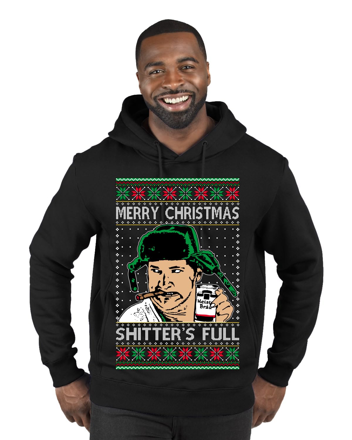 Shitter's Full Cousin Eddie Ugly Christmas Sweater Crewneck Sweatshirt