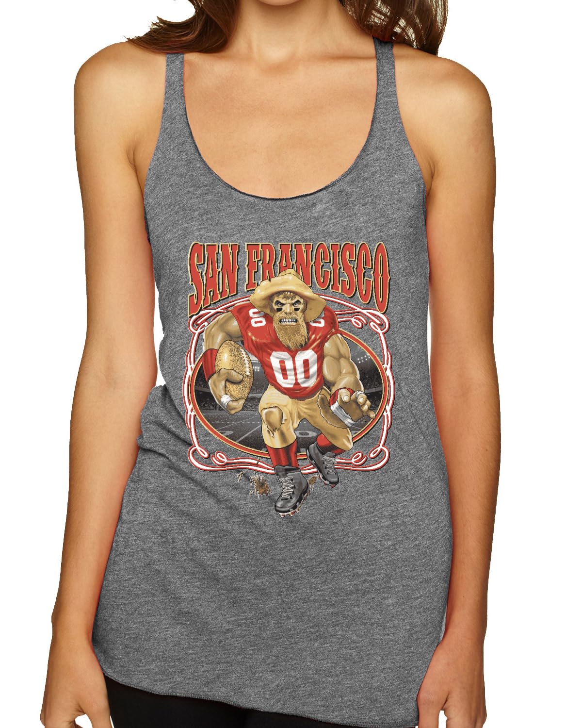 San Francisco Fan | SF Fantasy Football Sports Women's Triblend Racerback Tank