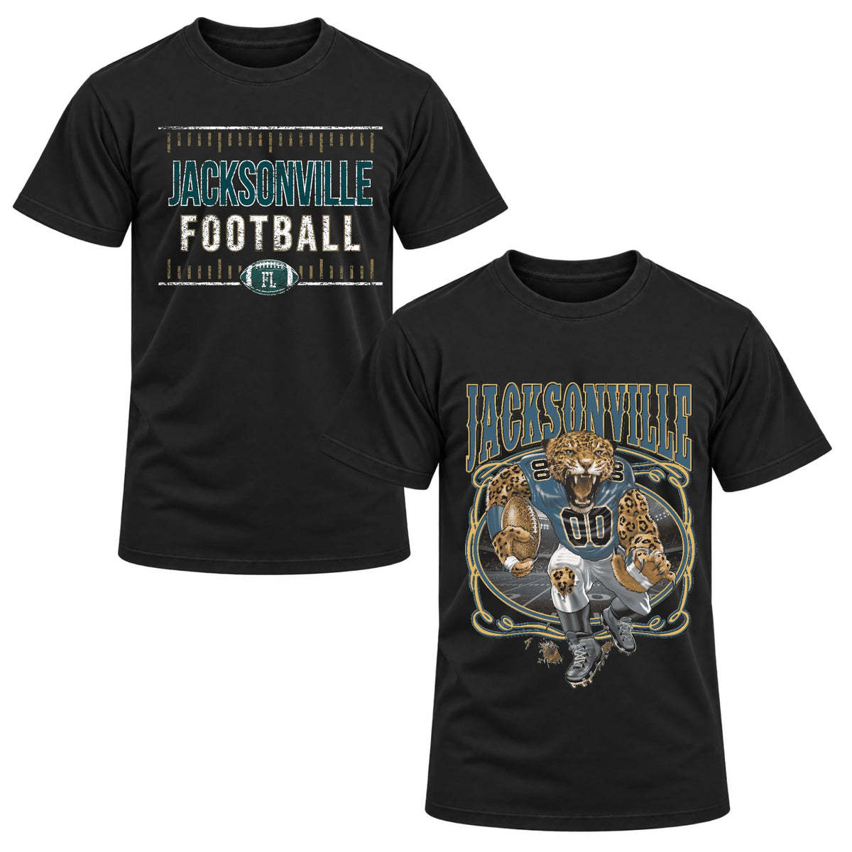 Football Fan 2 Pack Mens Tee Unisex Tshirt Graphic Football Team Tee
