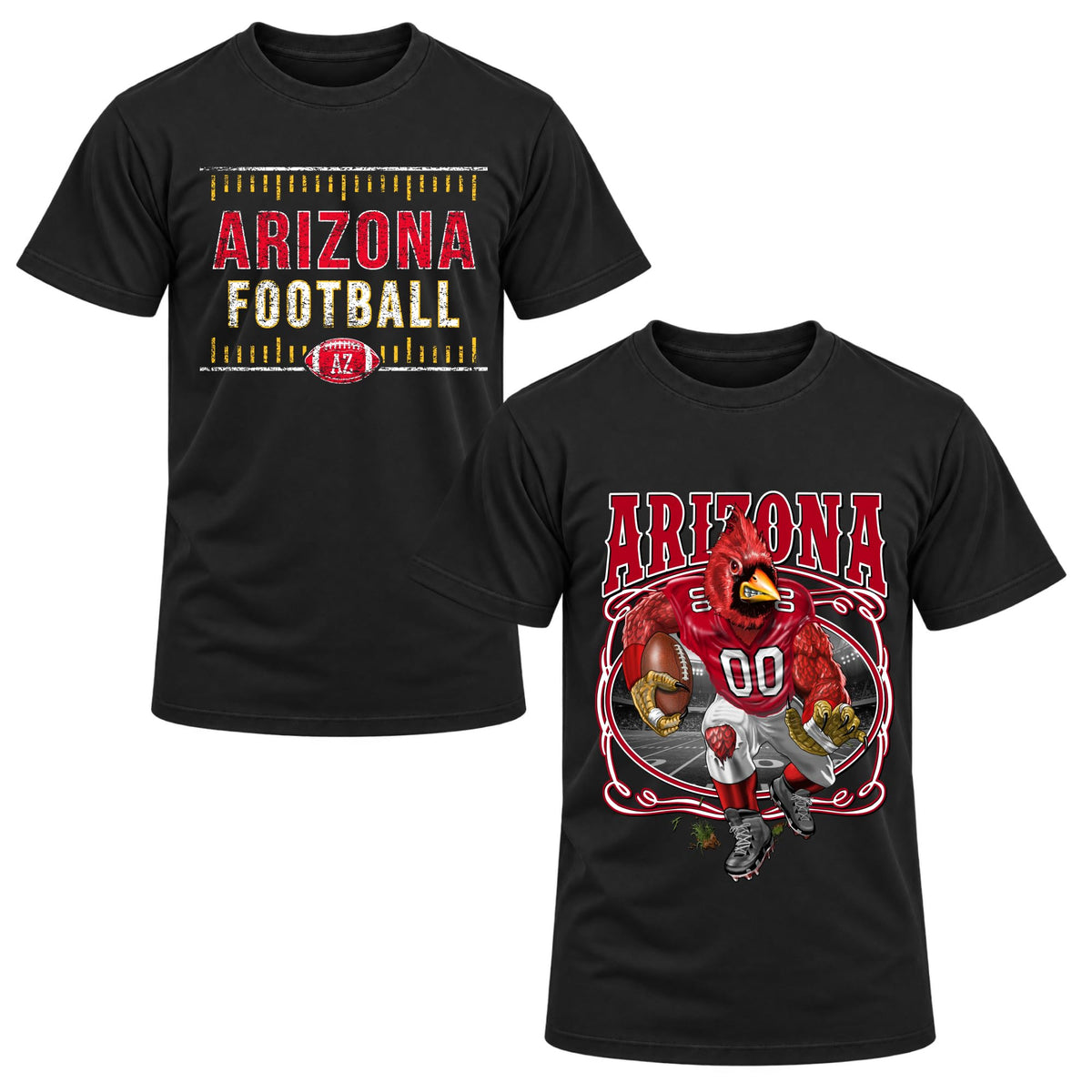 Football Fan 2 Pack Mens Tee Unisex Tshirt Graphic Football Team Tee
