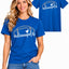 Womens Football Fan Cotton Tee Graphic We love City T Shirt