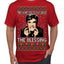 Funny Uncle Louis Classic Holiday 80s Xmas Movies Ugly Christmas Men's T-Shirt