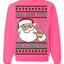Santa Knows You've Been a Dumb Bitch Funny Vulgar Ugly Christmas Sweater