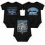 3-Pack Baby Bodysuit American Football Fan for Boys Girls Newborn Infant