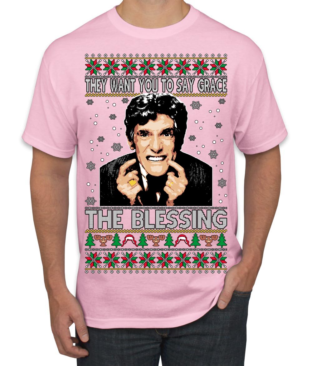 Funny Uncle Louis Classic Holiday 80s Xmas Movies Ugly Christmas Men's T-Shirt