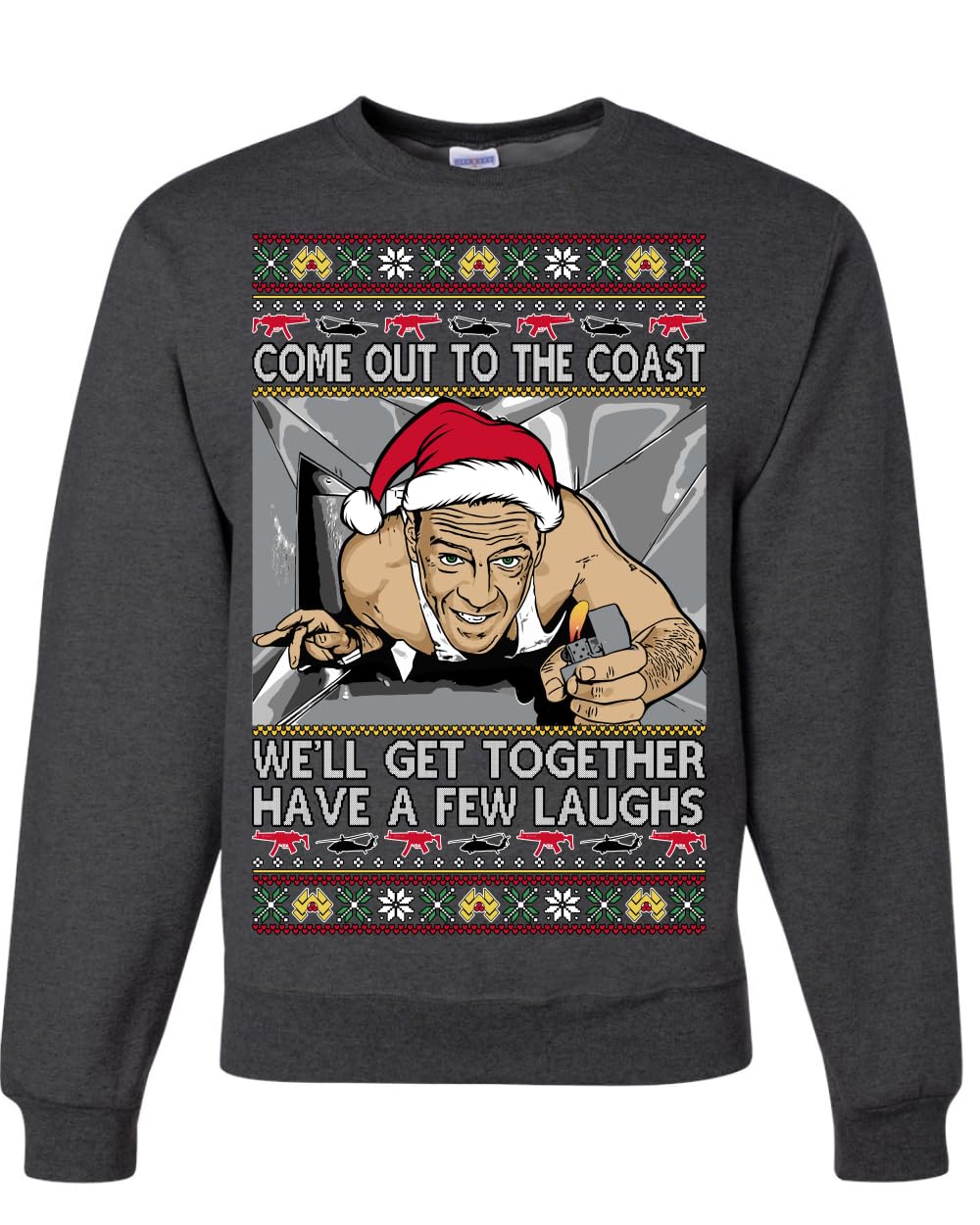 Nakatomi Christmas Party McClane Ugly Christmas Sweater Crewneck Sweatshirt