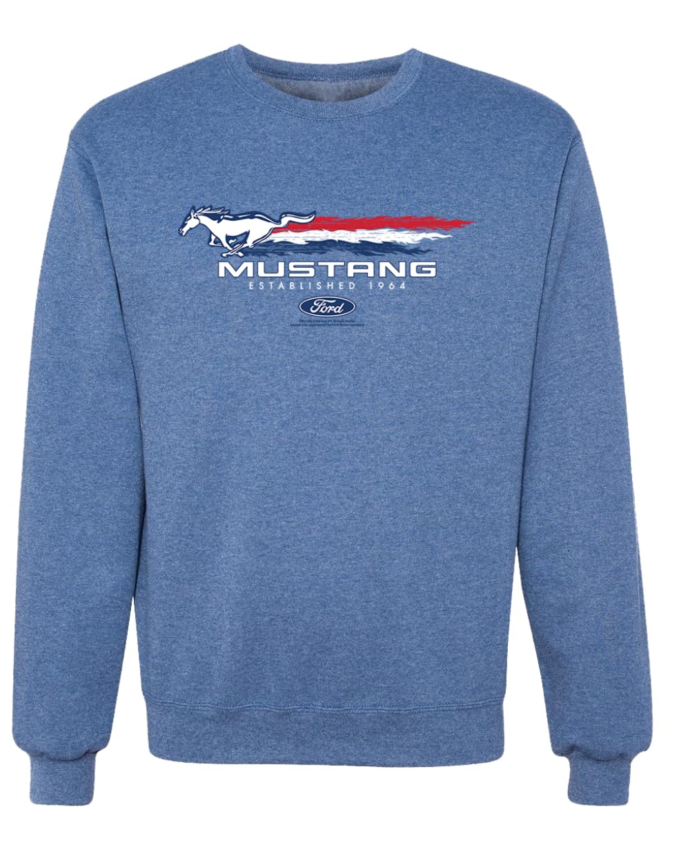 Ford Mustang USA Pony Logo Est 1964 Classic Racing Logo Cars and Trucks Unisex Crewneck Sweatshirt