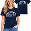 Womens Football Fan Cotton Tee Graphic We love City T Shirt