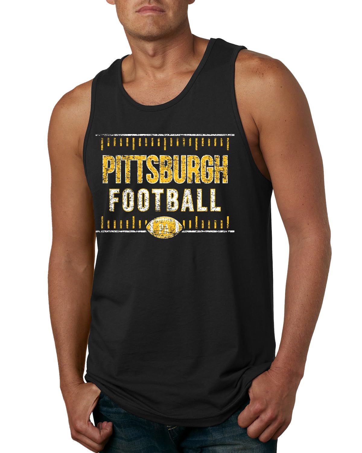 Pittsburgh Fan Pit Fantasy Football Sports Mens Tank Top
