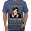 Funny Uncle Louis Classic Holiday 80s Xmas Movies Ugly Christmas Men's T-Shirt