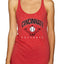 American Baseball Fan Vintage Distressed Field Sports Gift Tri-Blend Racerback Tank