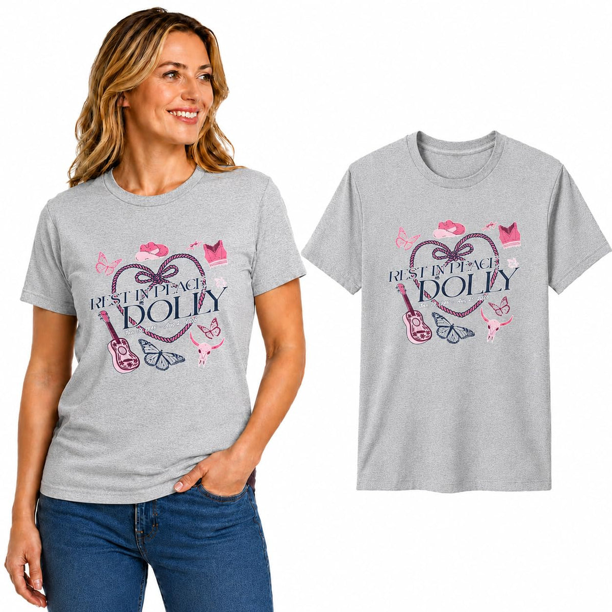 Queen of Country Music RIP Tee Memorial Tribute Pop Culture Men's T-Shirt