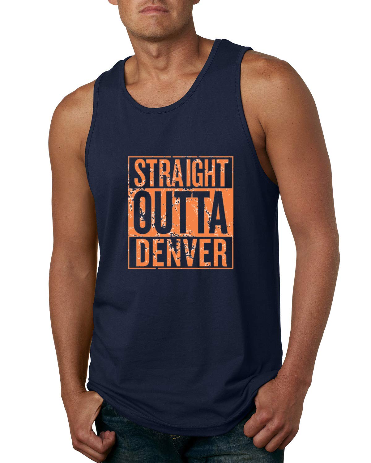 Straight Outta State Fan Fantasy Sports Mens Graphic Tank Top