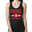 Flag Heart Soccer Fan, Women's Novelty Shirt, Game Day Gift for Her Racerback Tank Top