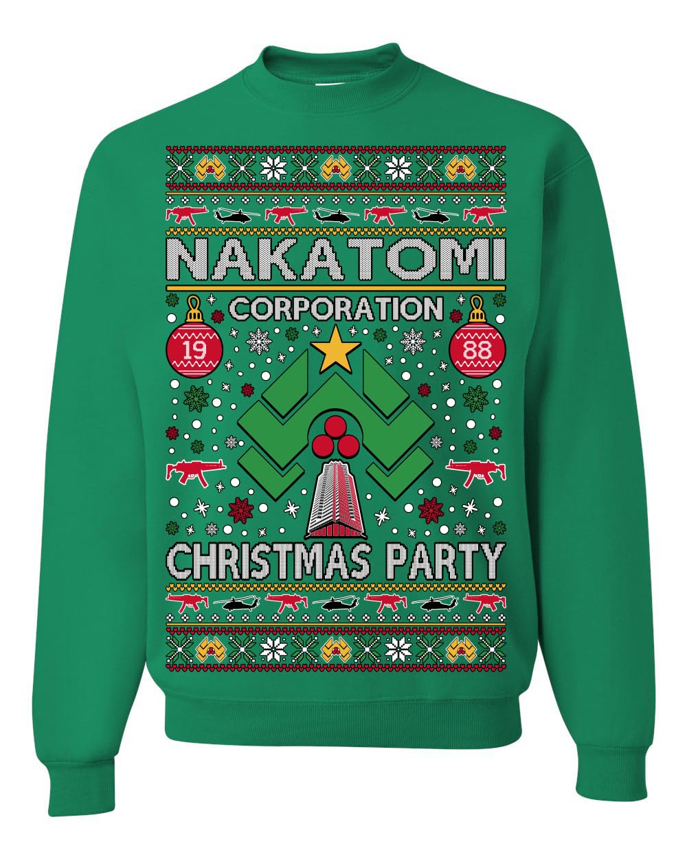 Nakatomi Christmas Party McClane Ugly Christmas Sweater Crewneck Sweatshirt