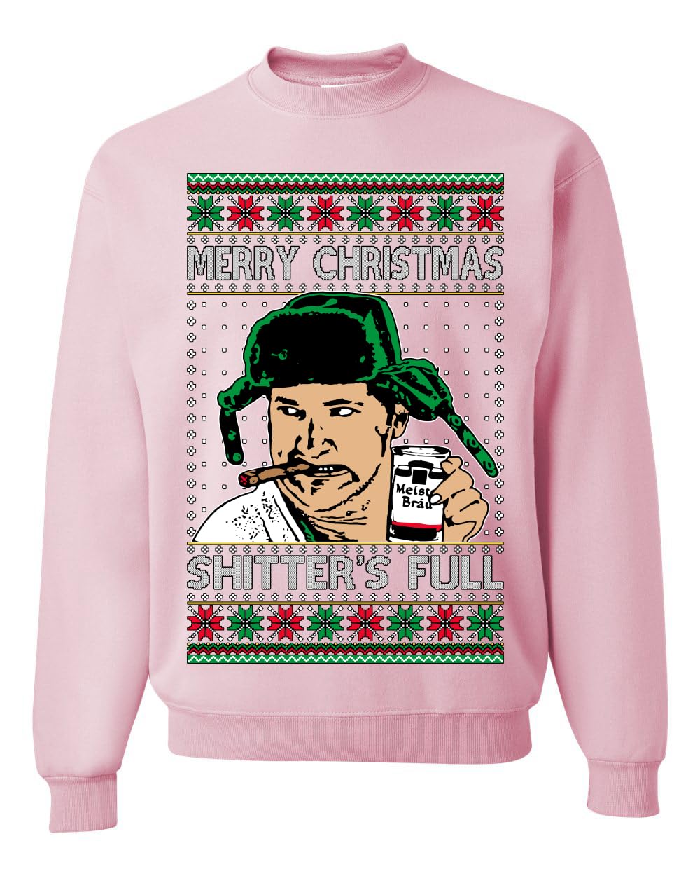 Shitter's Full Cousin Eddie Ugly Christmas Sweater Crewneck Sweatshirt