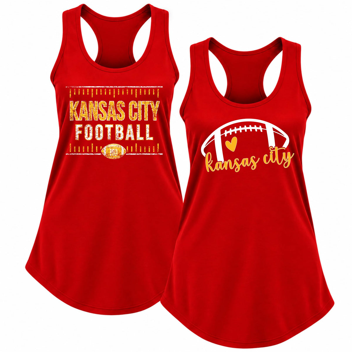 Vintage American Football Team 2 Pack Sports Ladies Racerback Tank Top