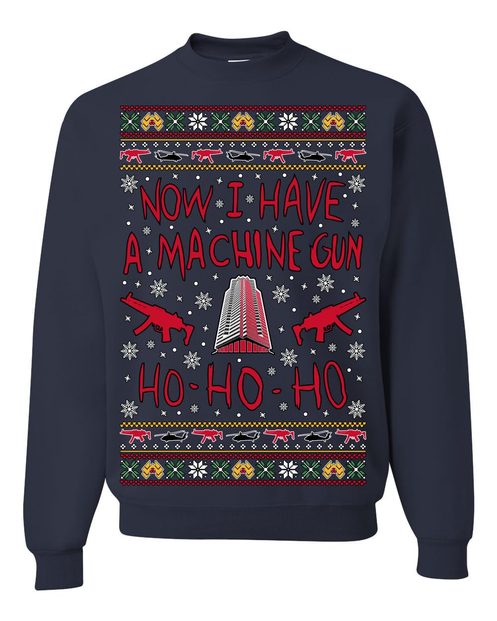 Nakatomi Christmas Party McClane Ugly Christmas Sweater Crewneck Sweatshirt