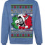Funny Italian Christmas Donkey Ugly Christmas Sweater Crewneck Sweatshirt