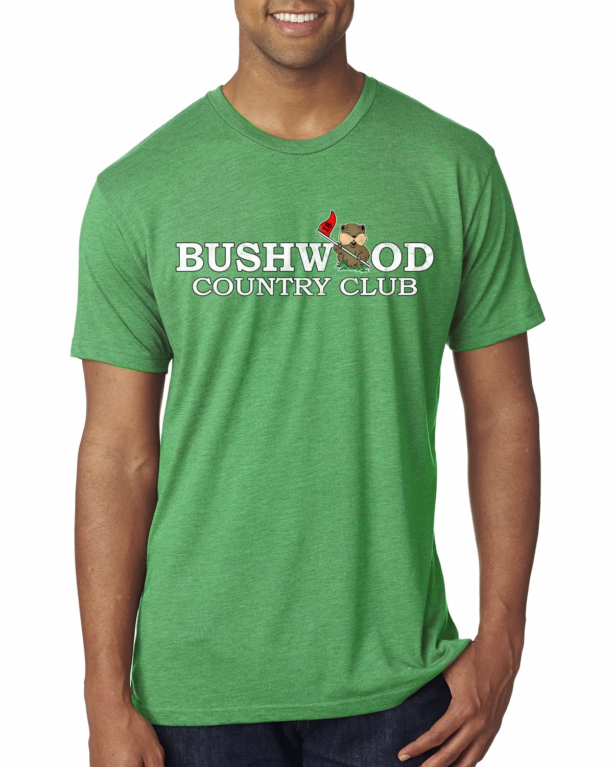 Bushwood Country Funny Golfing Shirt Humor Mens Premium Tri Blend T-Shirt