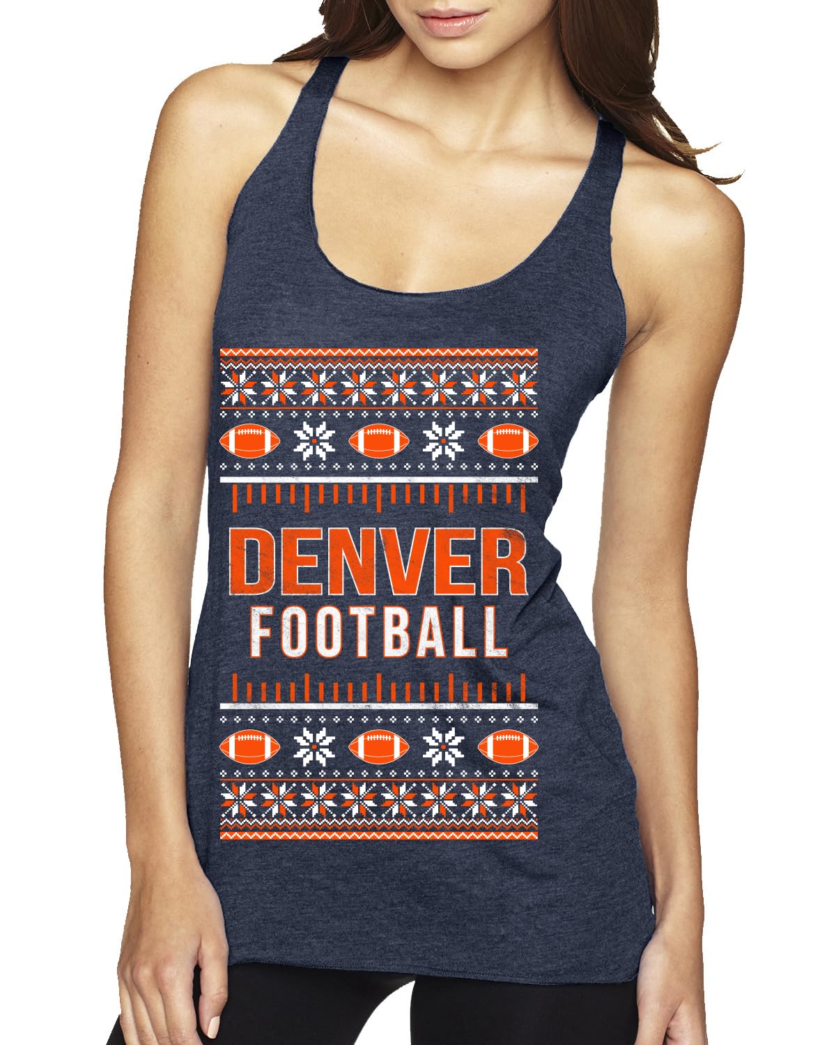 DEN Fantasy Football Sports Women's Triblend Racerback Tank