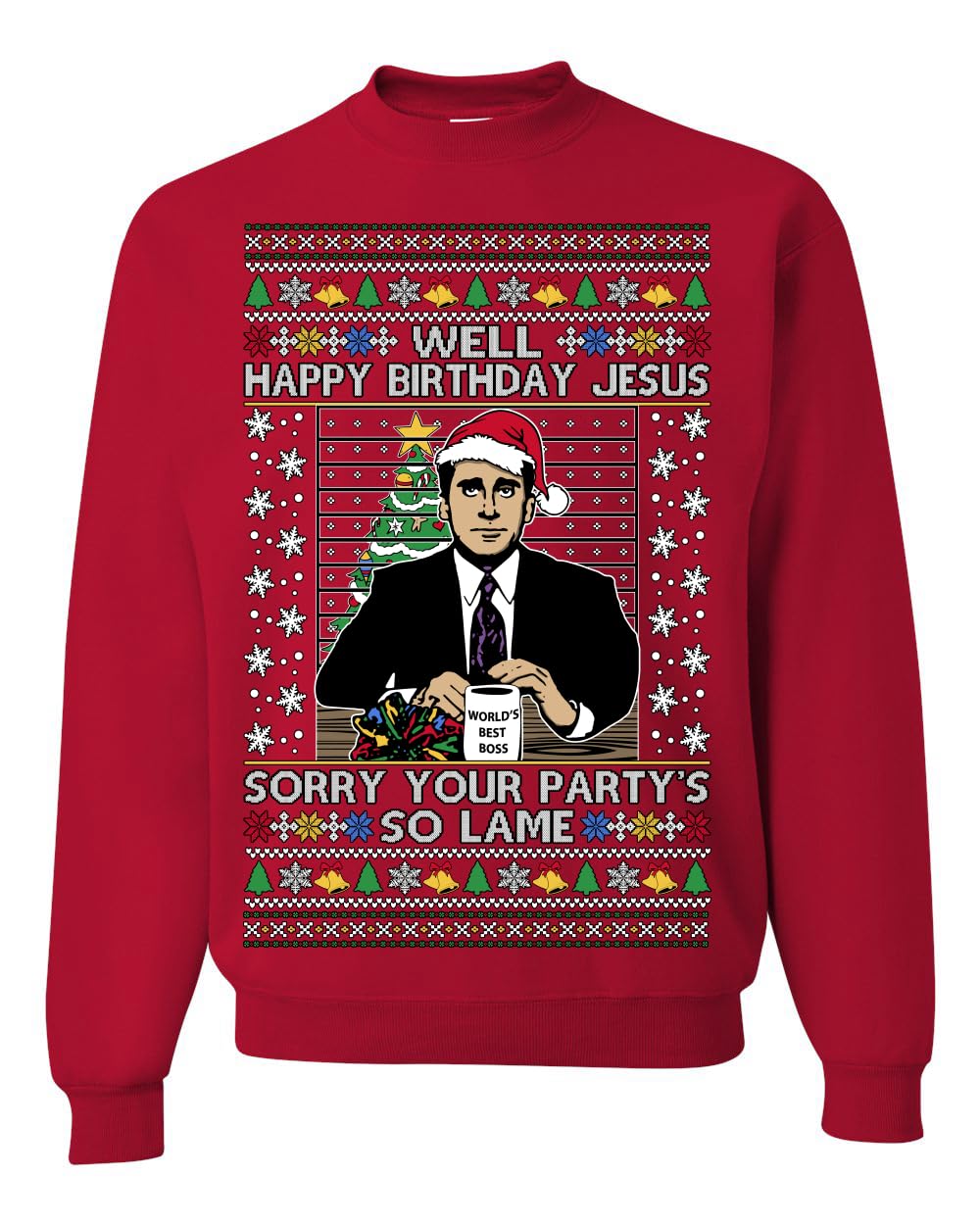 Well Happy Birthday Jesus Ugly Christmas Sweater Mens Womens Sweatshirt