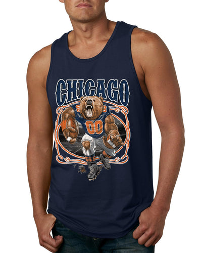 Chicago Fan | CHI Hometown City Fantasy Football Sports Mens Tank Top