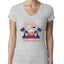 Funny Island Pop Culture Womens Junior Fit V-Neck Tee