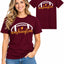 Womens Football Fan Cotton Tee Graphic We love City T Shirt