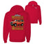 US Flag Ford Bronco Cars and Trucks Front and Back Graphic Zip Up Hoodie Sweatshirt