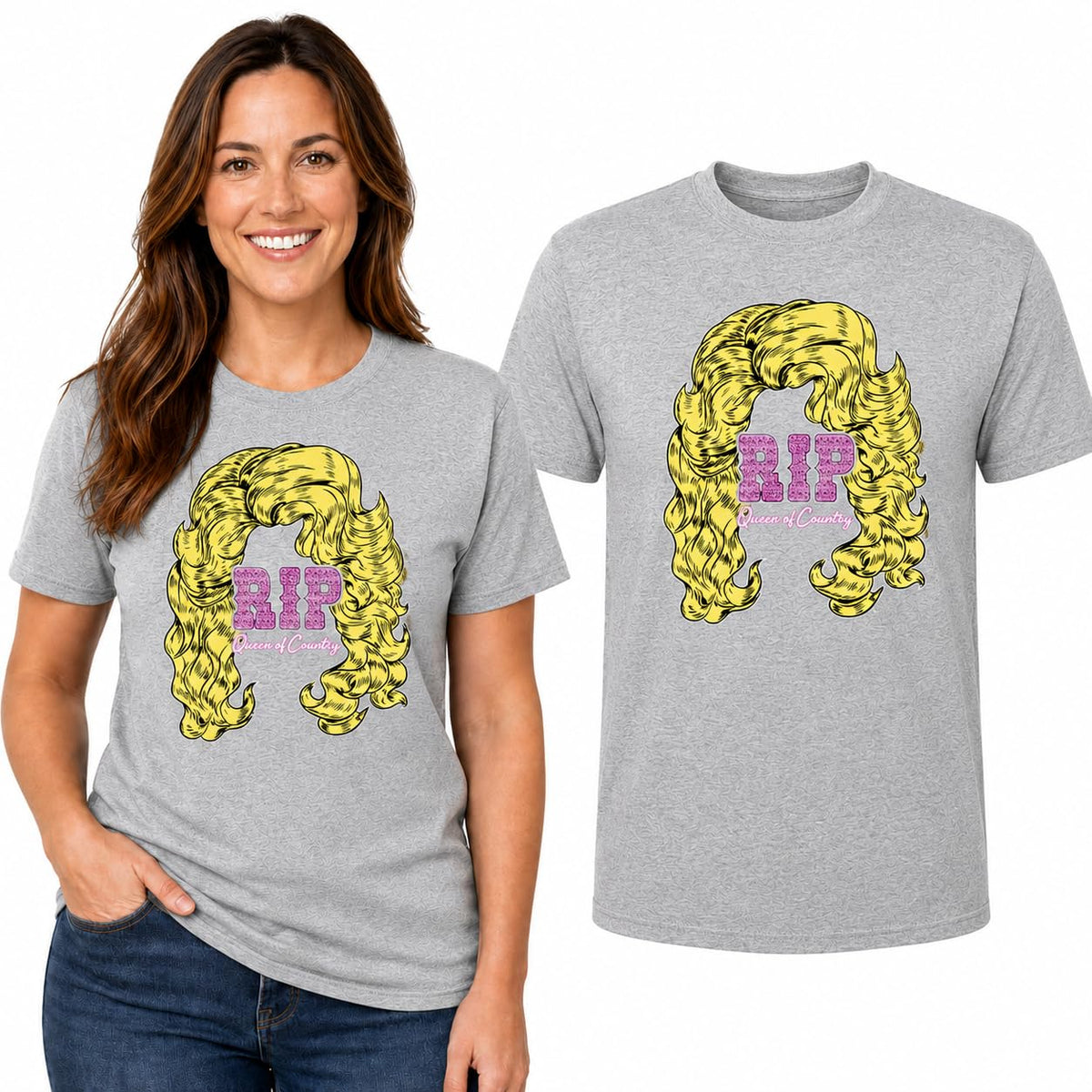 Queen of Country RIP Ugly Christmas Men's T-Shirt