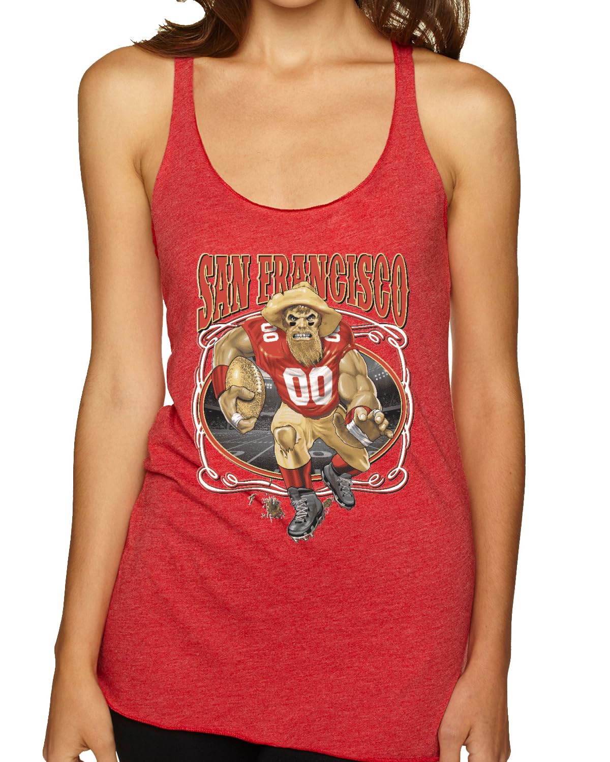 San Francisco Fan | SF Fantasy Football Sports Women's Triblend Racerback Tank