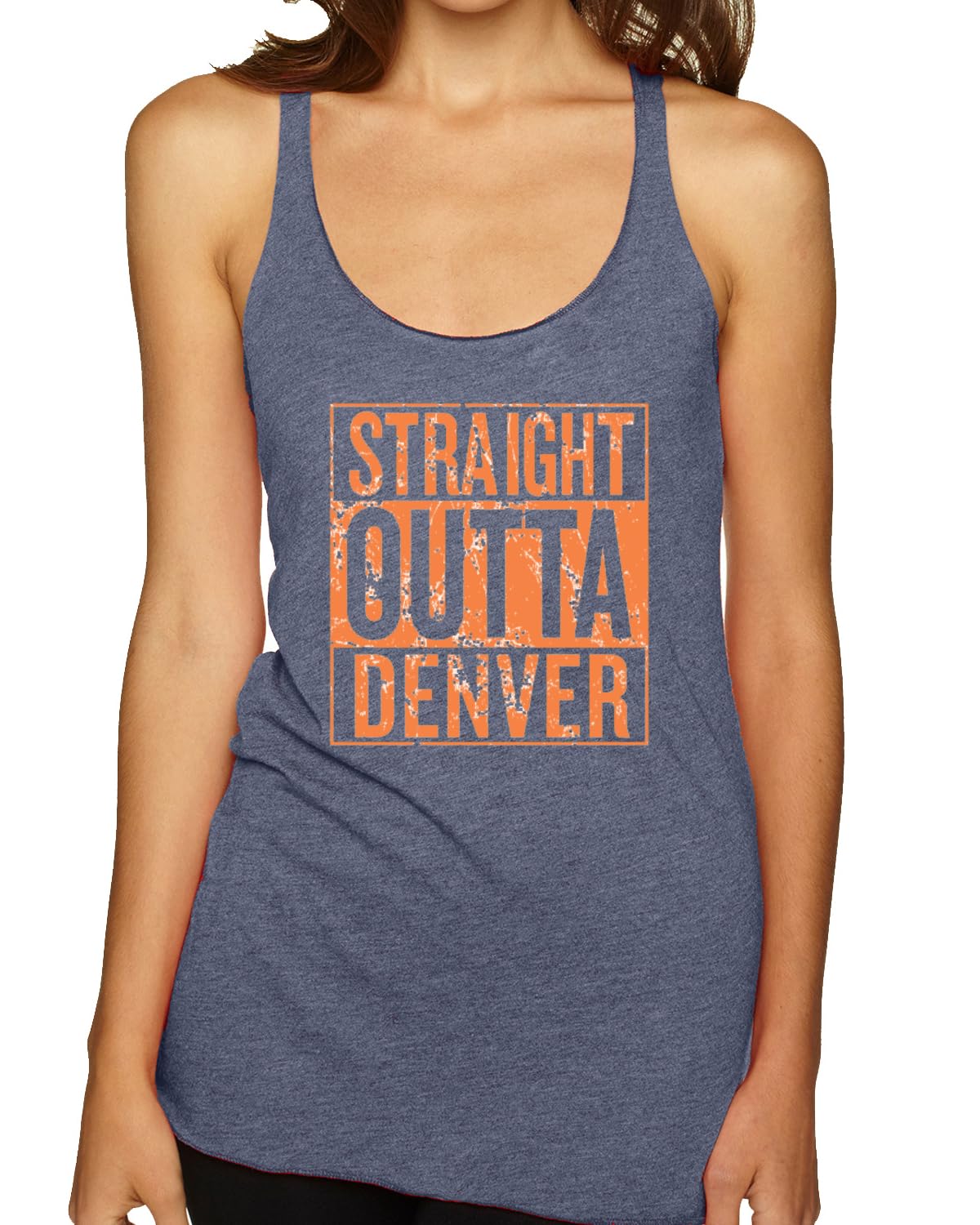 DEN Fantasy Football Sports Women's Triblend Racerback Tank