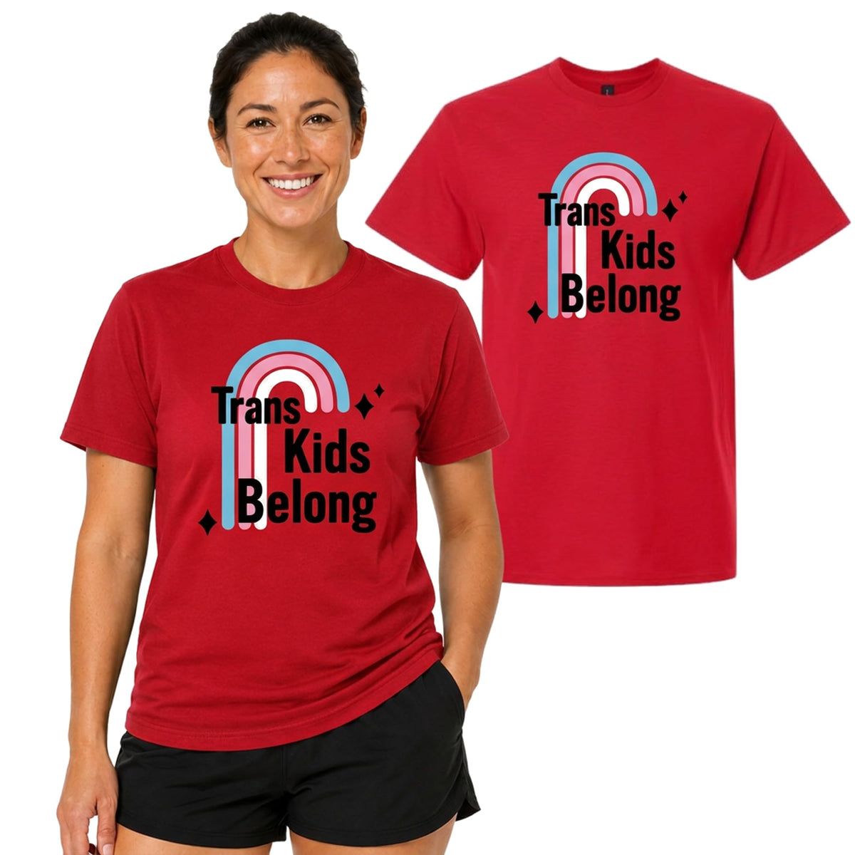 Trans Kids Belong Shirt, Transgender  LGBT Pride Men's T-Shirt