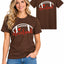 Womens Football Fan Cotton Tee Graphic We love City T Shirt