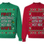 First Christmas With My Hot New Husband Wife Classic Newlywed Couple Sweatshirt