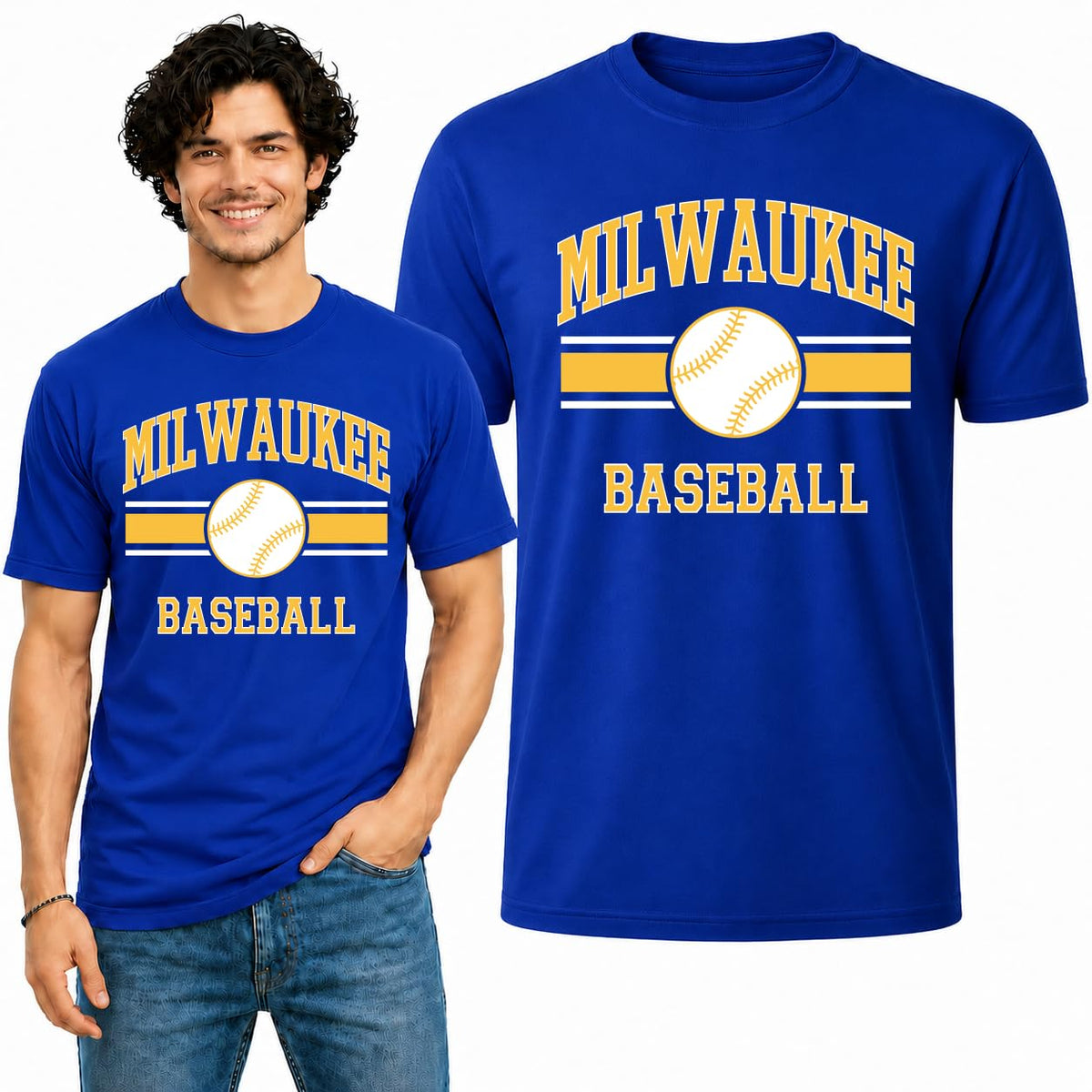 Milwaukee Fan Tee T-Shirt for Men and Women Graphic T-Shirt