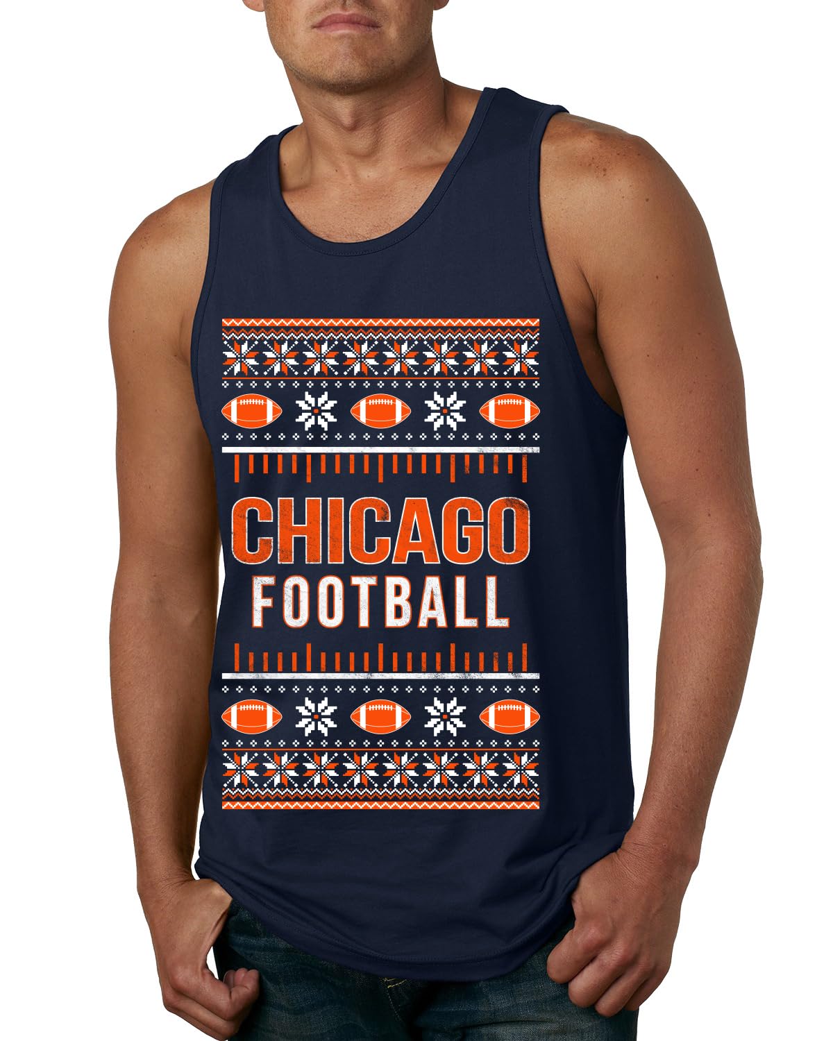 Chicago Fan | CHI Hometown City Fantasy Football Sports Mens Tank Top