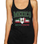 Flag Heart Soccer Fan | Women's Novelty Shirt | Game Day Gift for Her Tri-Blend Racerback Tank Top