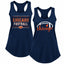 Vintage American Football Team 2 Pack Sports Ladies Racerback Tank Top