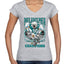 Grease The Poles Broad Street Phil Football Sports Womens Standard V-Neck Tee