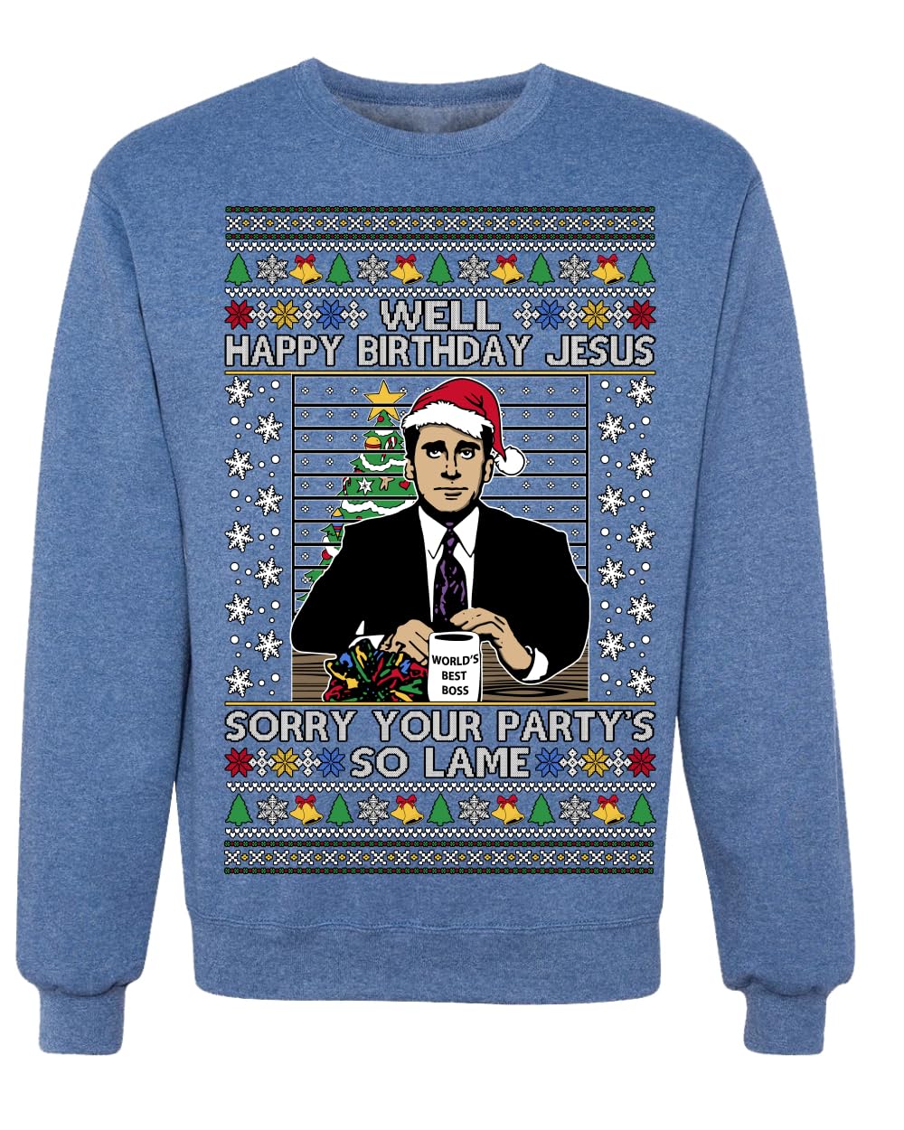 Well Happy Birthday Jesus Ugly Christmas Sweater Mens Womens Sweatshirt