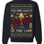 Fragile Leg Lamp Ugly Christmas Sweater Unisex Crewneck Graphic Sweatshirt