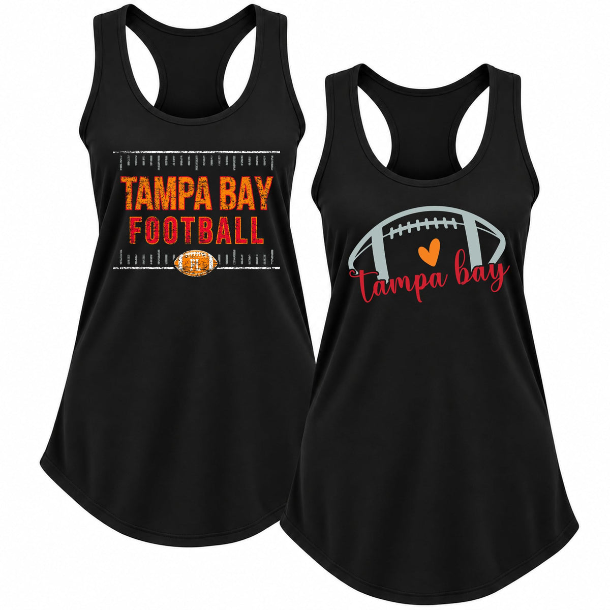 Vintage American Football Team 2 Pack Sports Ladies Racerback Tank Top