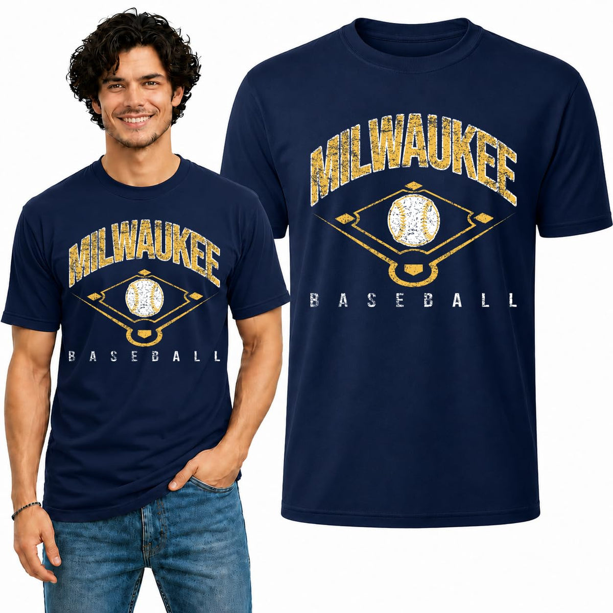 Milwaukee Fan Tee T-Shirt for Men and Women Graphic T-Shirt