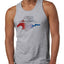 Ford Mustang Shirt USA Flag Mustang Emblem T-Shirt Cars and Trucks Mens Graphic Tank Top