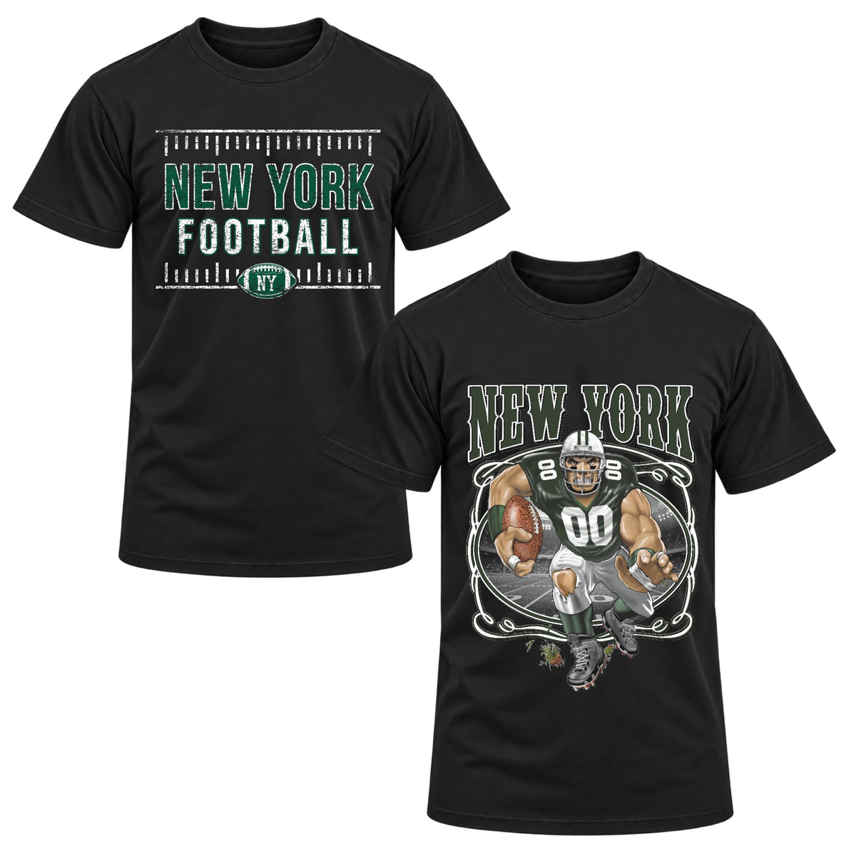 Football Fan 2 Pack Mens Tee Unisex Tshirt Graphic Football Team Tee