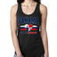 Flag Heart Soccer Fan, Women's Novelty Shirt, Game Day Gift for Her Racerback Tank Top