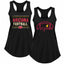 Vintage American Football Team 2 Pack Sports Ladies Racerback Tank Top