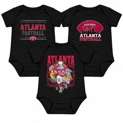 3-Pack Baby Bodysuit American Football Fan for Boys Girls Newborn Infant